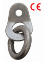 Ίσια πλακέτα με κρίκο Raumer Wing 10mm -AISI 316L Stain. Steel