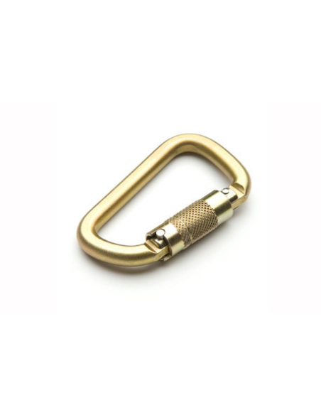 Καραμπίνερ Ασφαλείας Αυτόματο Fixe Climbing Ilos Steel Gold