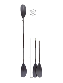 Διαιρούμενο κουπί kayak KWB-2 Fiber 2 τμημάτων 230cm