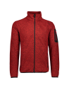 Ανδρικό knit-tech fleece Jacket CMP lime Ferrari - Nero