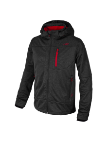 Ανδρικό SoftShell Jacket CMP Zip Hood Nero mel
