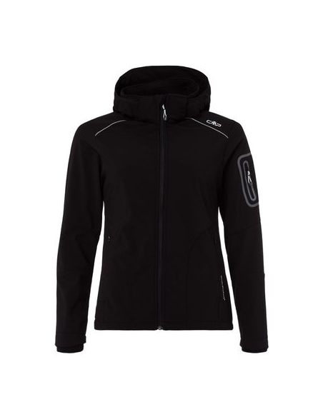Γυναικείο SoftShell Jacket CMP Zip Hood Black
