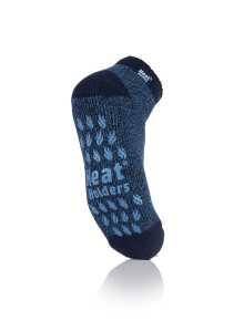 Ανδρικές Twist Ankle Slipper Socks Navy with Denim Grip