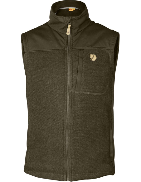 Fleece Fjall Raven Buck Vest Dark Olive (633)