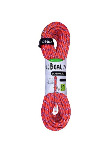 Σχοινί Αναρρίχησης Beal Diablo 9,8 mm Unicore 70m Red