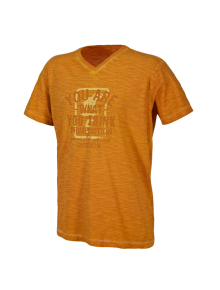 Ανδρικό t-shirt CMP V neck SS T-shirt Κίτρινο