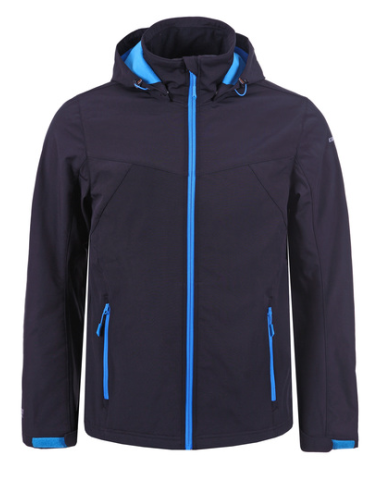 Ανδρικό Softshell Jacket Icepeak Lukas Black-Blue