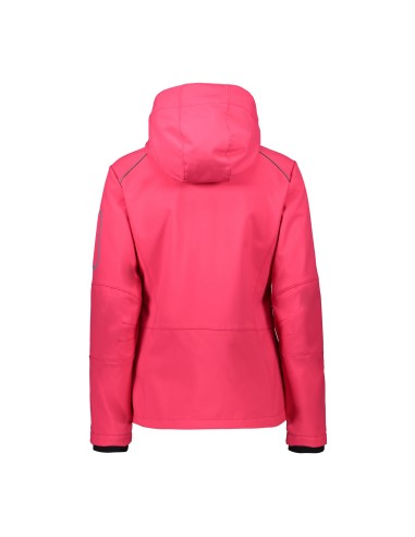 Γυναικείο SoftShell Jacket CMP Zip Hood Candy-Syrah