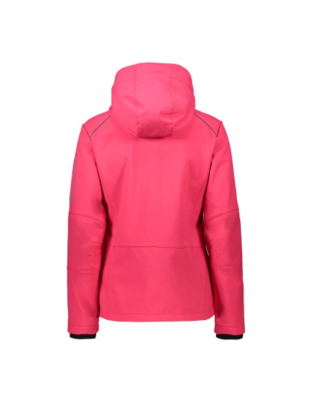 Γυναικείο SoftShell Jacket CMP Zip Hood Candy-Syrah