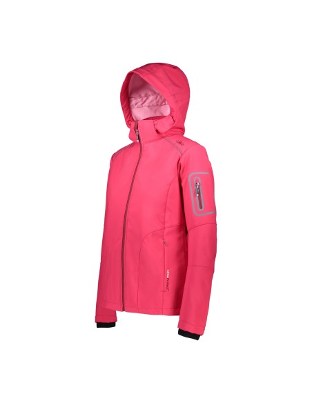 Γυναικείο SoftShell Jacket CMP Zip Hood Candy-Syrah
