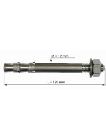 Βύσμα Raumer "Hang Fix" inox M12XL 12x120mm