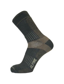 Κάλτσες ορειβασίας Alpin Tec Alpine Trekking Black - Brown