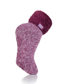 Γυναικείες Heat Holders Lounge Socks Mauve/Cream
