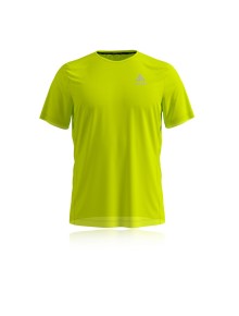 Ανδρικό T-Shirt Odlo BL TOP Crew neck ELEMENT Light PRINT Safety yellow (neon)