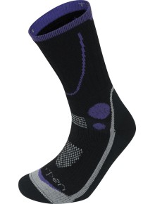 Κάλτσες ορειβασίας Lorpen T3 Midweight Hiker Women Black Purple