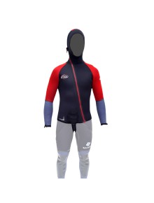 Neopren Seland Aneto Jacket Black - Blue - Red