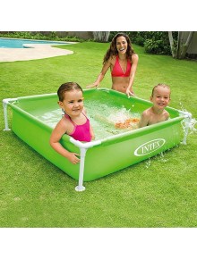 Τετράγωνη πισινα Intex mini 57172 - 122x122x30cm 2