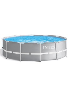 Στρογγυλή πισινα με μεταλλικό σκελέτο Intex Prism 26716 - 366x99cm με φίλτρο