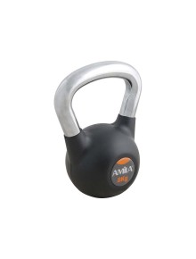 Kettlebell με επένδυση Λάστιχου και Λαβή Χρωμίου Rubber Cover Cr 8kg