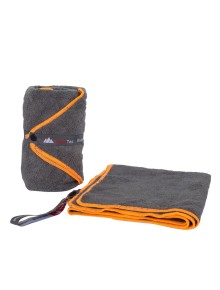Πετσέτα AlpinTech Microfiber DrySoft 40x80 Γκρι-Πορτοκαλί