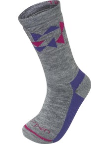 Κάλτσες ορειβασίας Lorpen T2 Midweight Hiker Kids Purple