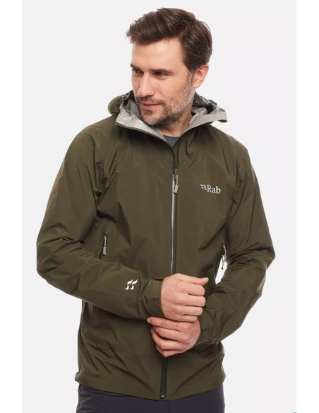 Ανδρικό Αδιάβροχο Jacket Rab Meridian Army