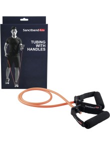Λάστιχο Αντίστασης Sanctband Active Gymtube με χερούλι Μεσαίο 2.0mm - Amber 2