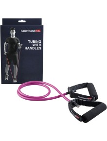 Λάστιχο Αντίστασης Sanctband Active Gymtube με χερούλι Σκληρό 2.3mm - Purple 2