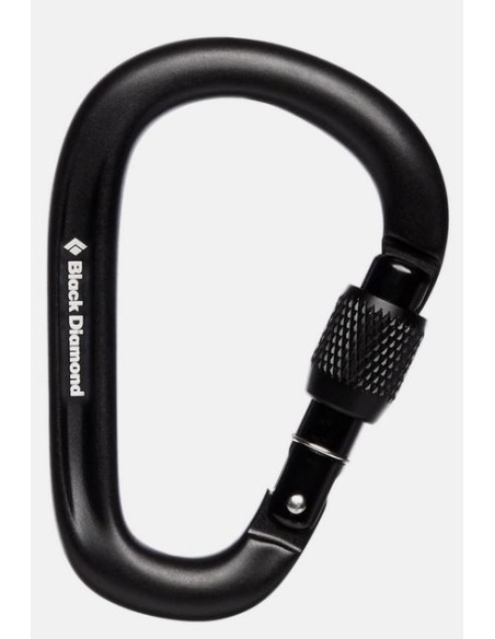 Καραμπίνερ Black Diamond Pearlock Screwgate Black