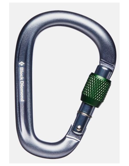 Καραμπίνερ Black Diamond Pearlock Screwgate Gray