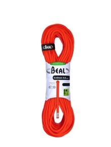 Σχοινί Αναρρίχησης Beal Karma 9,8 mm - 70 m - Solid Orange