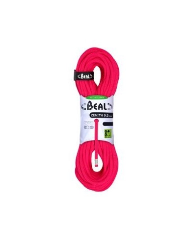 Σχοινί Αναρρίχησης Beal Zenith 9,5 mm - 70m - Solid Pink