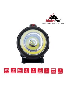 Επαναφορτιζόμενος φακός Χερός Alpin Pro FLC-338R-WL Κίτρινο 2