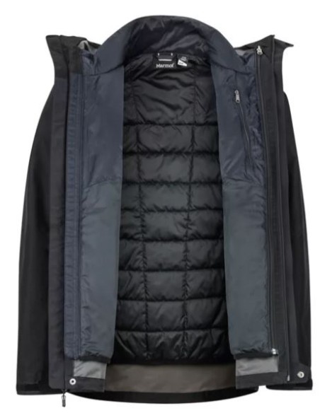 Μπουφάν Marmot 3 σε 1 Minimalist Component Jacket Black