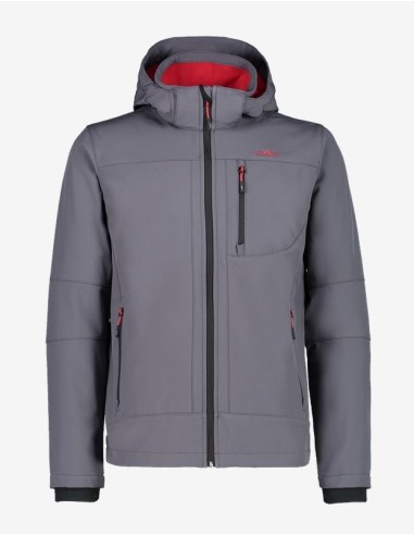 Ανδρικό SoftShell Jacket CMP Zip Hood Titanio