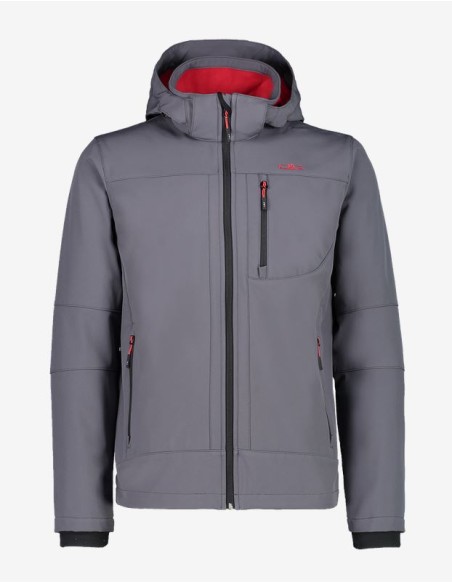 Ανδρικό SoftShell Jacket CMP Zip Hood Titanio