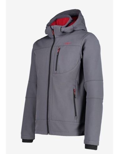 Ανδρικό SoftShell Jacket CMP Zip Hood Titanio