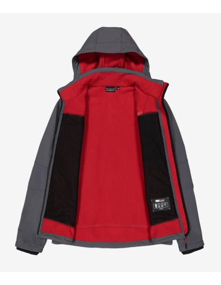 Ανδρικό SoftShell Jacket CMP Zip Hood Titanio