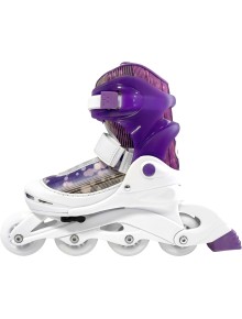In-Line Skate Amila Πλαστικά Άσπρο-Μοβ No 30-33 2