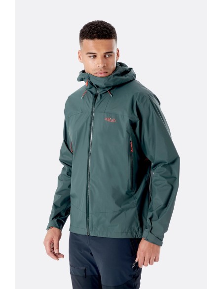 Ανδρικό Αδιάβροχο Jacket Rab Downpour Plus 2.0 Pine