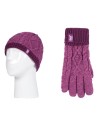 Παιδικό Set Σκούφου - Γάντια Heat Holders Turn Over Hat & Gloves Pink - Purple