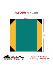 Ψάθα παραλίας, Πικ-Νικ ή Τέντα Favour Family 210X210cm Ciel-Yellow 2