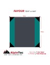 Ψάθα παραλίας, Πικ-Νικ ή Τέντα Favour Family 210X210cm Ciel - Antracite