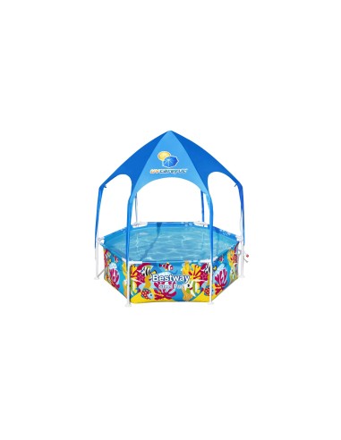 Πισίνα Bestway Steel Prο UV Splash-in-Shade Round Above Ground Pool 183x51cm