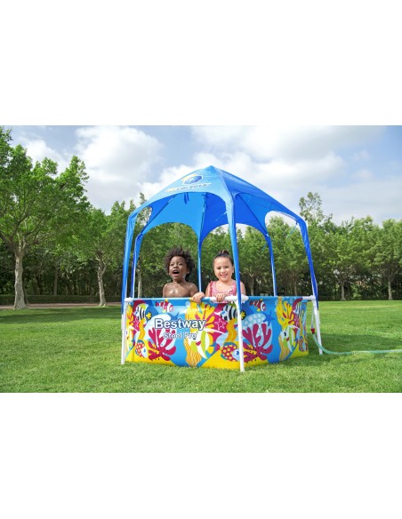 Πισίνα Bestway Steel Prο UV Splash-in-Shade Round Above Ground Pool 183x51cm