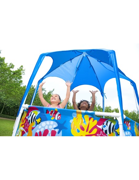 Πισίνα Bestway Steel Prο UV Splash-in-Shade Round Above Ground Pool 183x51cm