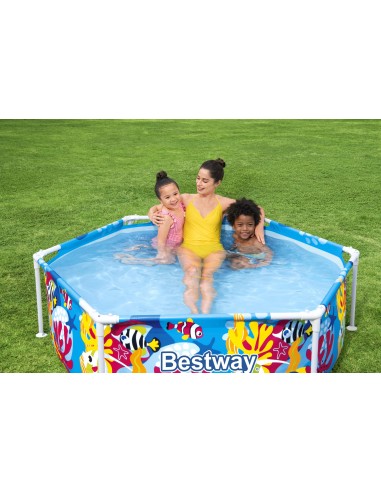 Πισίνα Bestway Steel Prο UV Splash-in-Shade Round Above Ground Pool 183x51cm