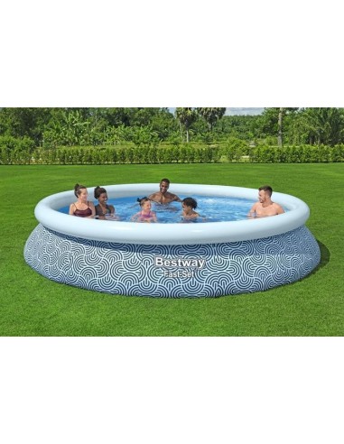 Στρογγυλή πισίνα Bestway Fast Set Inflatable Pool Set Round 396x84cm