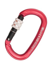 Καραμπίνερ Ασφαλείας Kong Ovalone Screw Sleeve Red/black