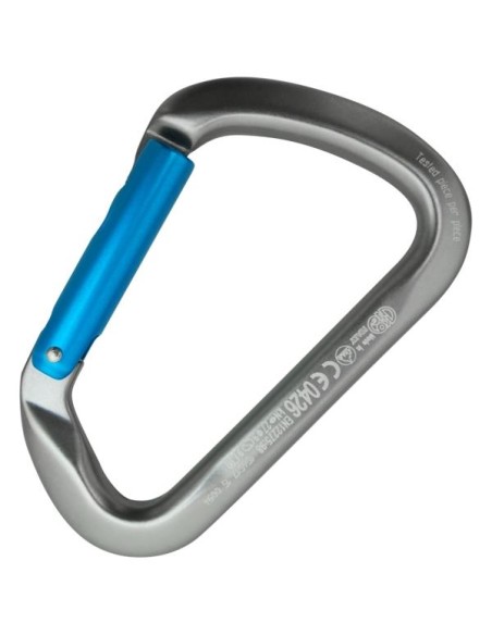 Καραμπίνερ Kong Large Multiuse Straight Gate Grey-Cyan